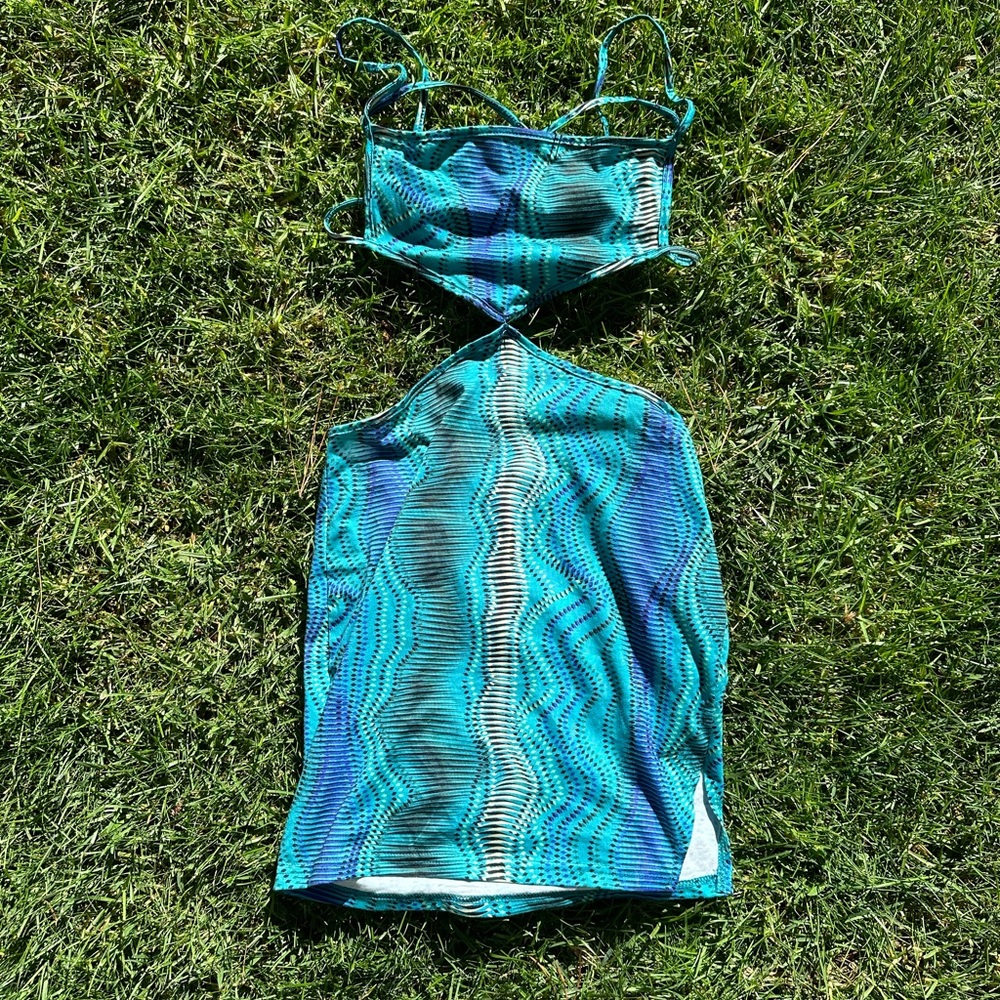 funky blue dress